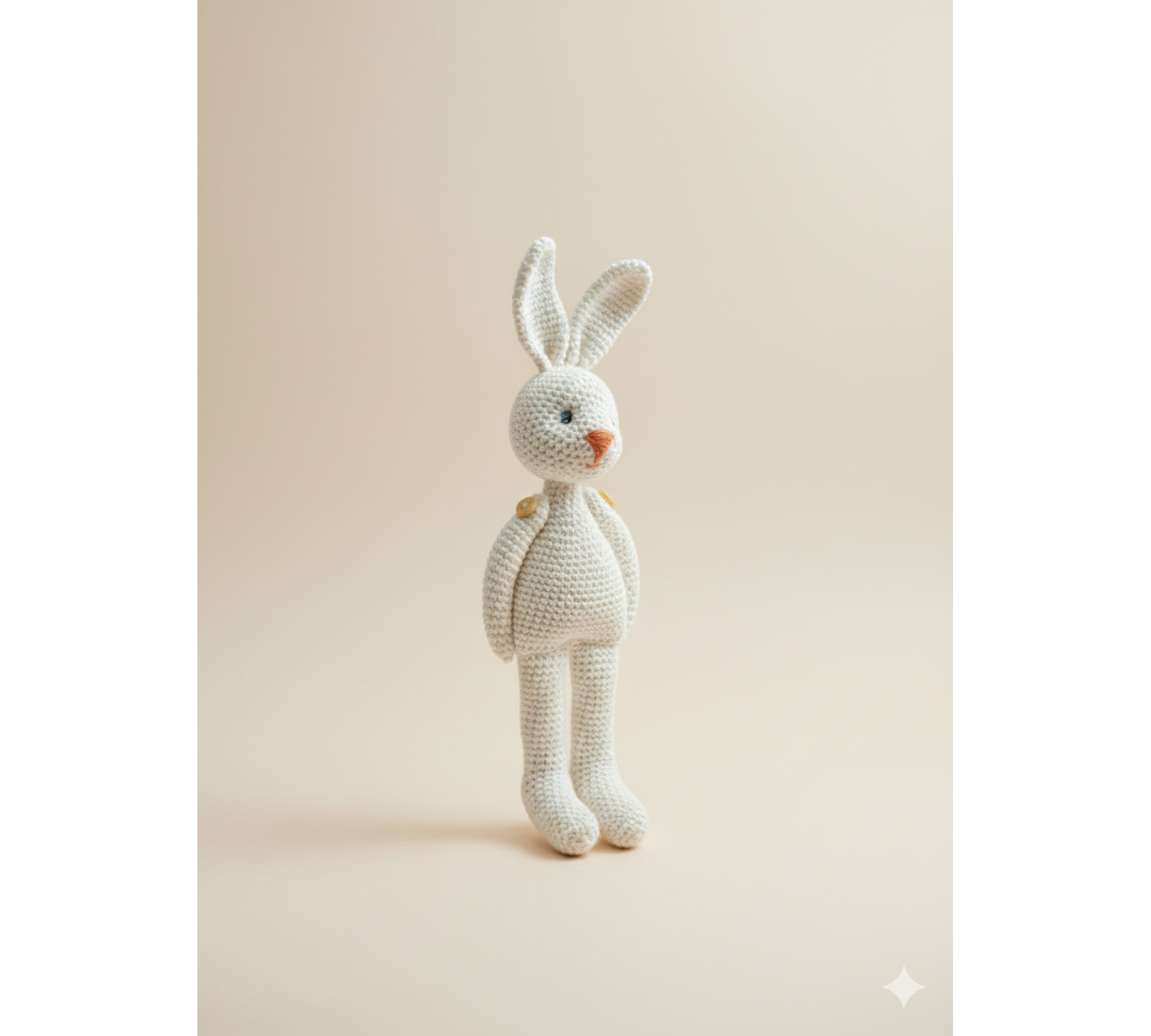 Crochet Bunny Pattern PDF – Vintage Amigurumi Rabbit with Movable Limbs