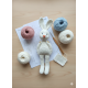 Crochet Bunny Pattern PDF – Vintage Amigurumi Rabbit with Movable Limbs