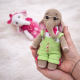 Crochet Elephant Pattern PDF – Amigurumi Doll with 2 Outfits, 8.5 Inch