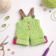 Crochet Elephant Pattern PDF – Amigurumi Doll with 2 Outfits, 8.5 Inch