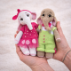 Crochet Elephant Pattern PDF – Amigurumi Doll with 2 Outfits, 8.5 Inch