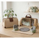 Retro Suitcase Dollhouse Sewing Pattern PDF – Felt Miniature Dollhouse and Furniture