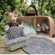 Retro Suitcase Dollhouse Sewing Pattern PDF – Felt Miniature Dollhouse and Furniture