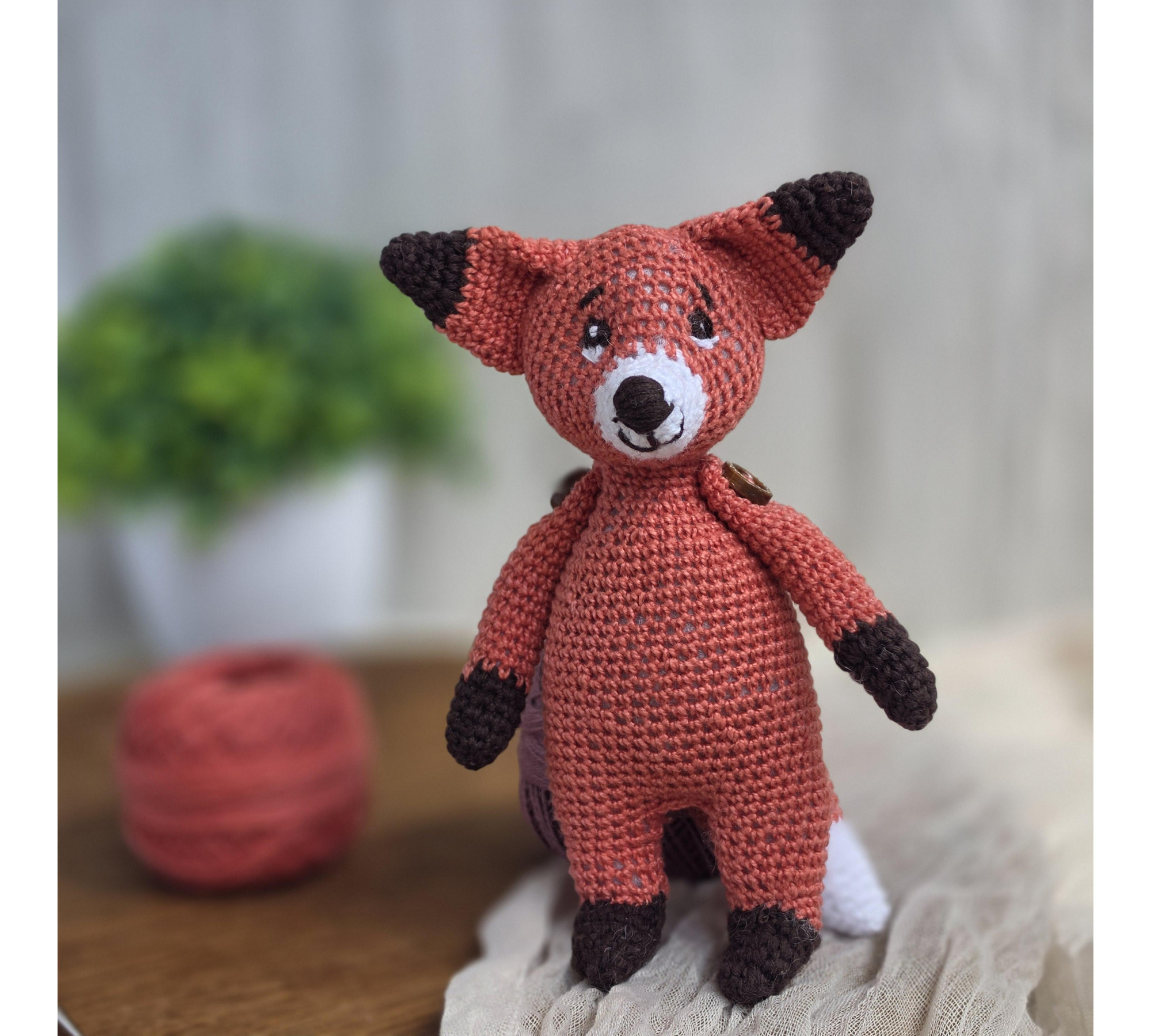 Fox Crochet Pattern PDF – Mini Amigurumi Fox, 4.7 Inch Woodland Animal