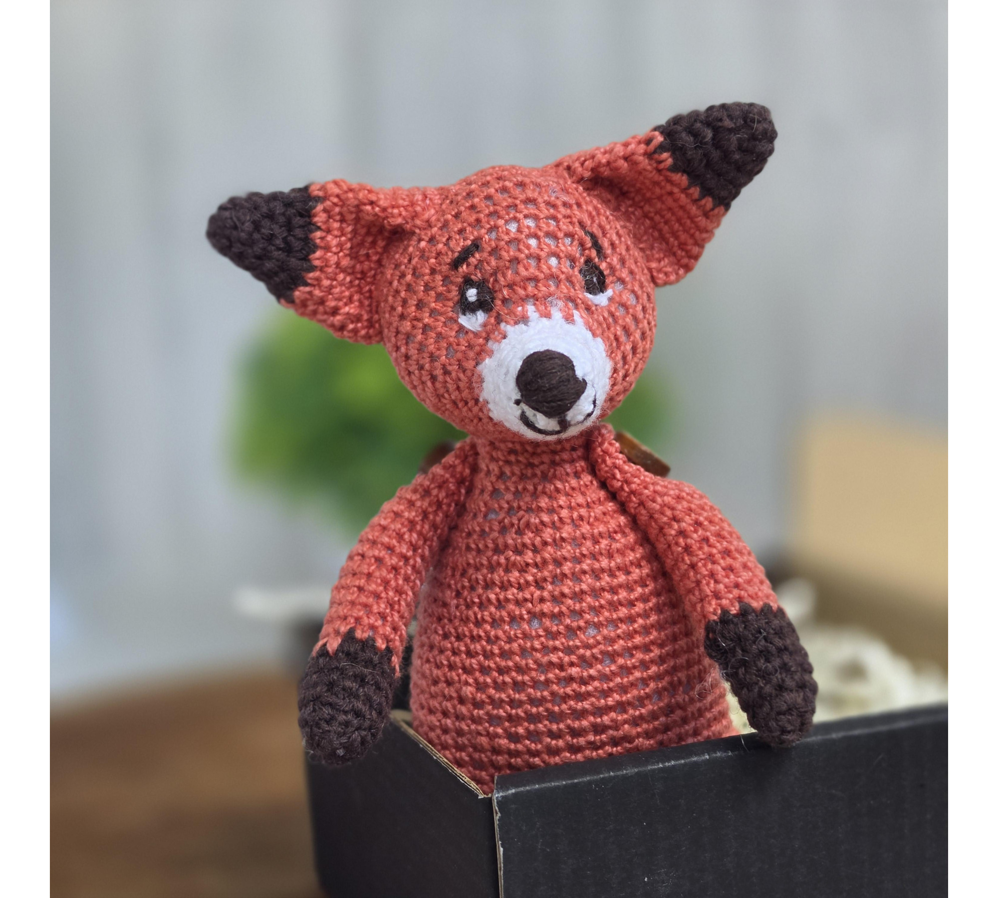 Fox Crochet Pattern PDF – Mini Amigurumi Fox, 4.7 Inch Woodland Animal