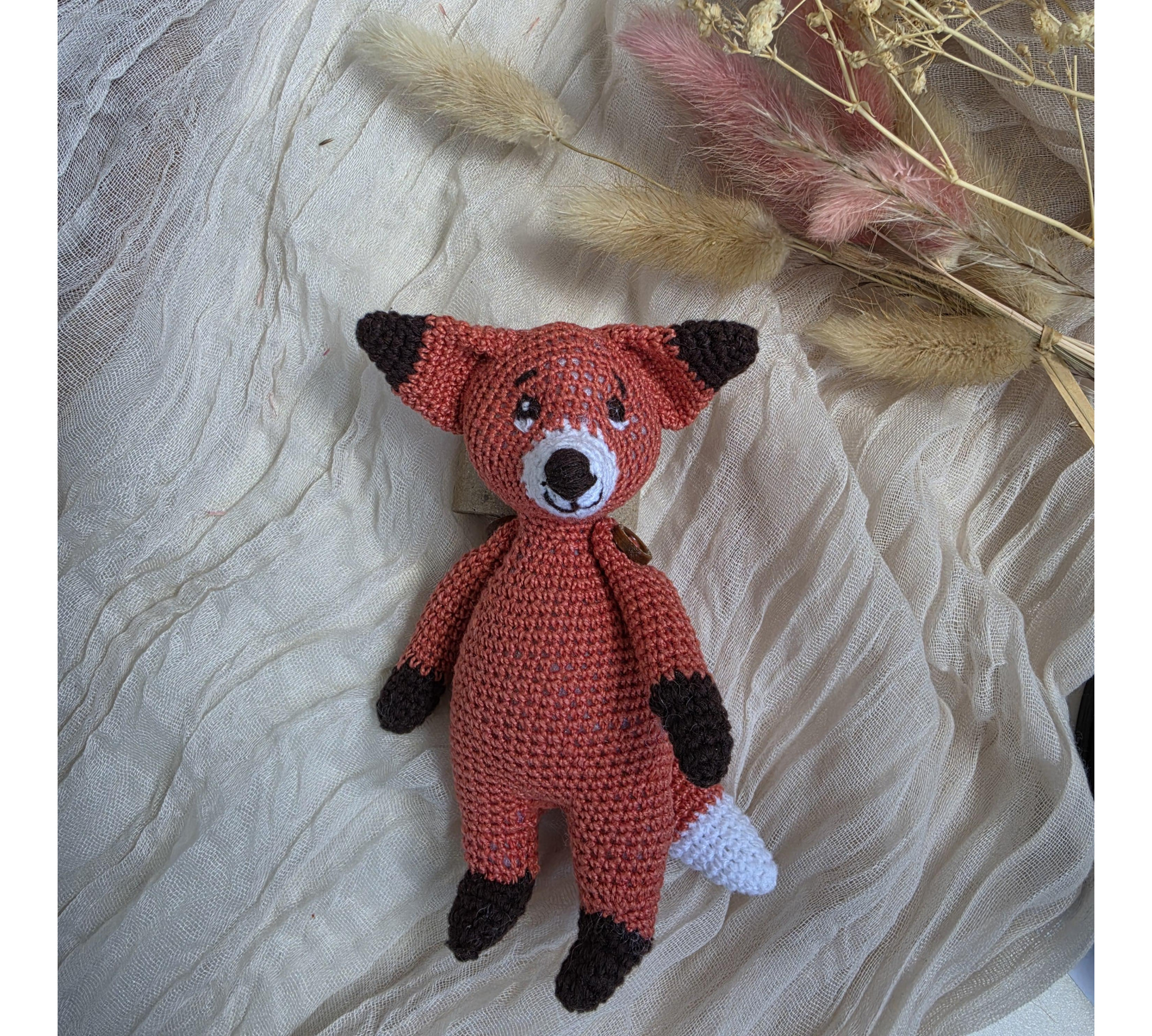 Fox Crochet Pattern PDF – Mini Amigurumi Fox, 4.7 Inch Woodland Animal