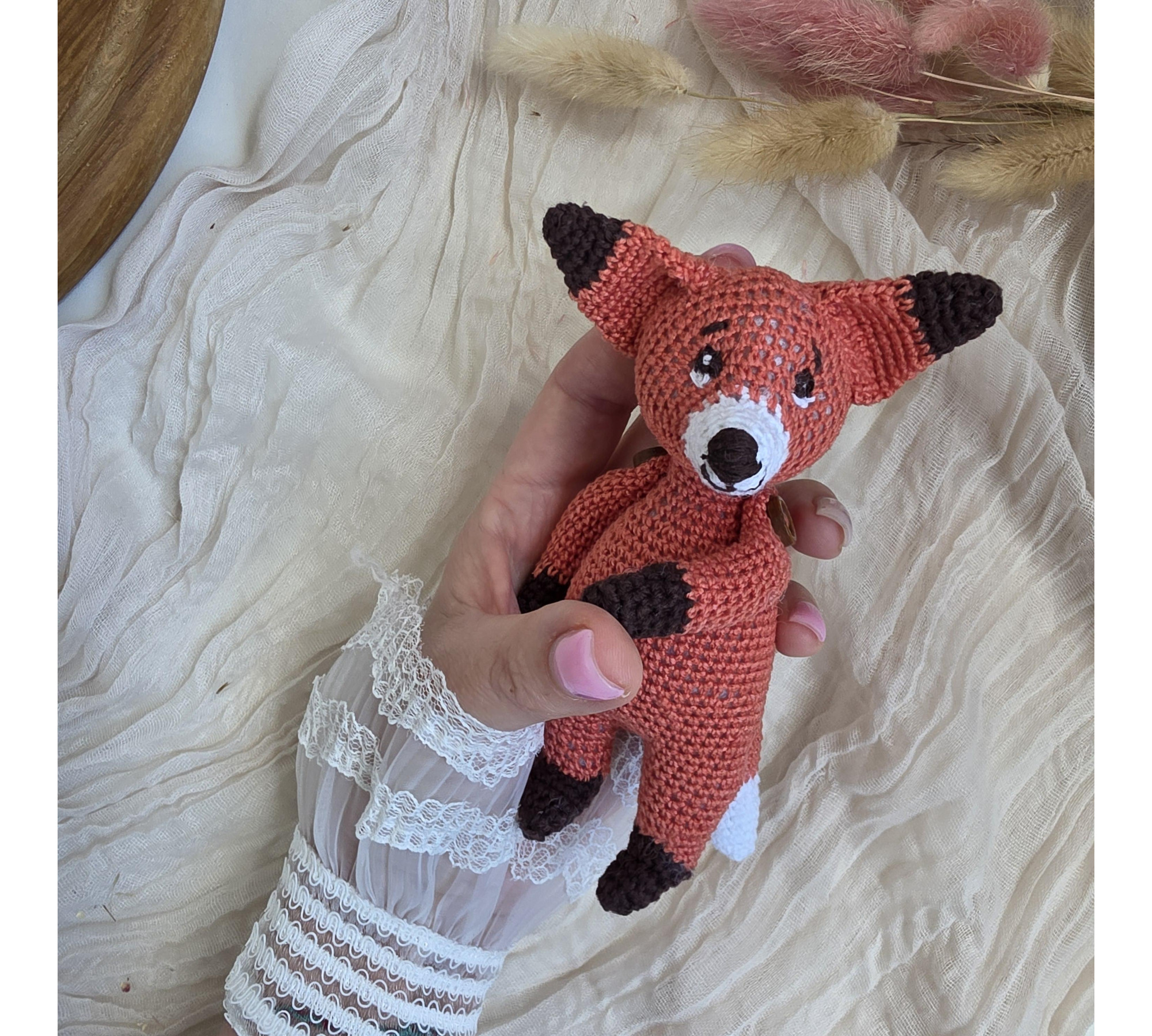 Fox Crochet Pattern PDF – Mini Amigurumi Fox, 4.7 Inch Woodland Animal