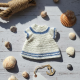 Sailor Mouse Crochet Outfit Pattern PDF – Nautical Doll Clothes for 7 Inch Mouse