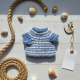 Sailor Mouse Crochet Outfit Pattern PDF – Nautical Doll Clothes for 7 Inch Mouse