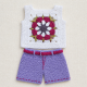 Crochet Doll Outfit Pattern PDF – Granny Square Top & Shorts for 7–9 Inch Dolls