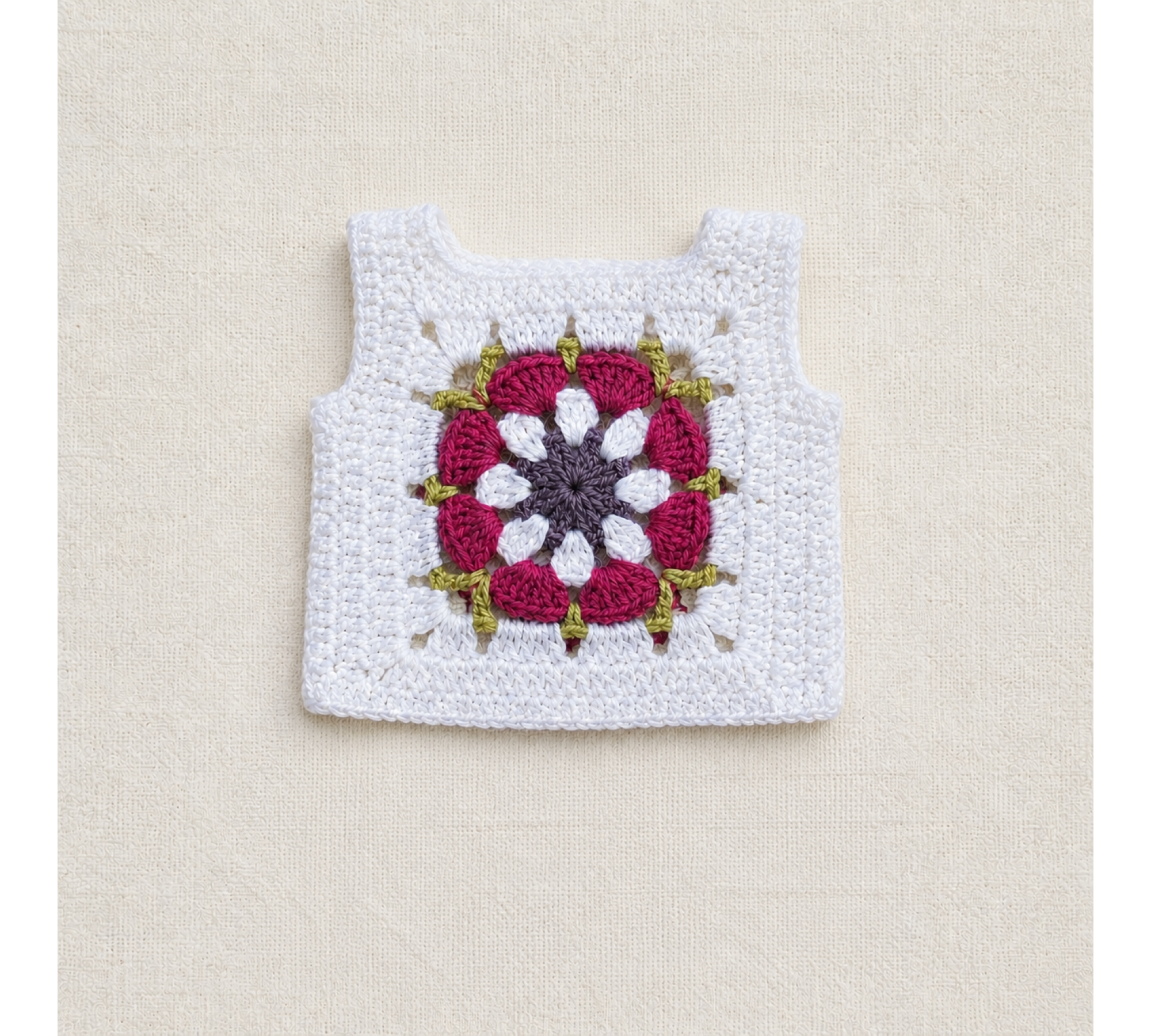 Crochet Doll Outfit Pattern PDF – Granny Square Top & Shorts for 7–9 Inch Dolls