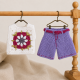 Crochet Doll Outfit Pattern PDF – Granny Square Top & Shorts for 7–9 Inch Dolls