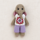 Crochet Doll Outfit Pattern PDF – Granny Square Top & Shorts for 7–9 Inch Dolls