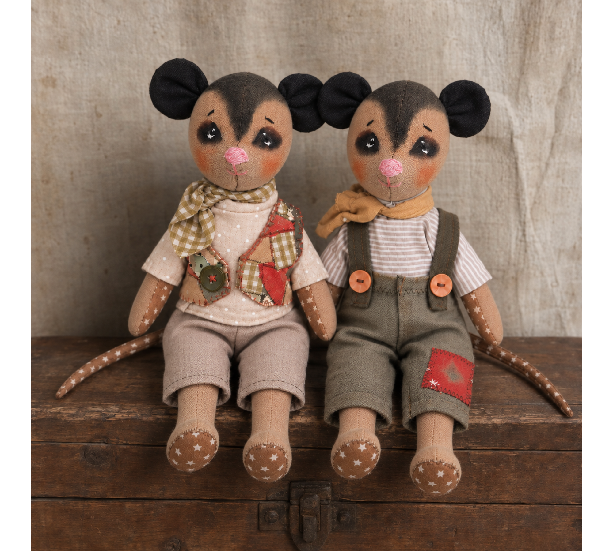 Opossum Twin Brothers Sewing Pattern PDF – 10 Inch Stuffed Animal Dolls with Clothes Opossum Twin Brothers Sewing Pattern PDF – 10 Inch Stuffed Animal Dolls with Clothes