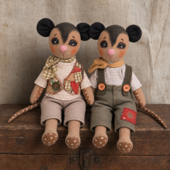 Opossum Twin Brothers Sewing Pattern PDF – 10 Inch Stuffed Animal Dolls with Clothes Opossum Twin Brothers Sewing Pattern PDF – 10 Inch Stuffed Animal Dolls with Clothes