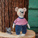 Christmas Bear Sewing Pattern PDF – Teddy Bear with Santa Hat, T-Shirt & Shorts