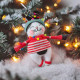 Christmas Cat Felt Sewing Pattern PDF – 6 Inch Doll with Reindeer Hat & Sweater