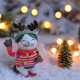 Christmas Cat Felt Sewing Pattern PDF – 6 Inch Doll with Reindeer Hat & Sweater