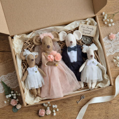 Wedding Mouse Sewing Pattern PDF – Bride and Groom Mouse Doll, Clothes Pattern Set
