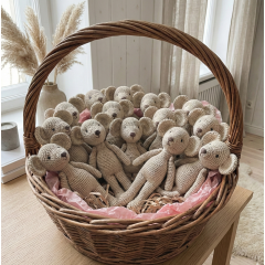 Crochet Mouse Pattern PDF – Amigurumi Toy 17 cm (6.7 inches)